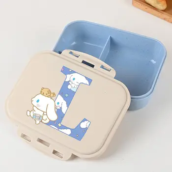 可愛肉桂狗便當盒 卡哇伊字母印花便當盒 女孩學校食品儲存容器 兒童生日禮物 10 最佳銷售 卡哇伊便當 - №9