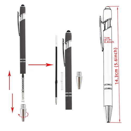 Imagen 2 del producto Bolígrafos grabados con frases, bolígrafo inspirador, diciendo de la Biblia, punta táctil, tinta negra para increjar las escritura, 10 Uds.