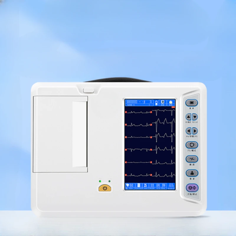 

Medical ECG machine six channels 12 leads automatic analysis