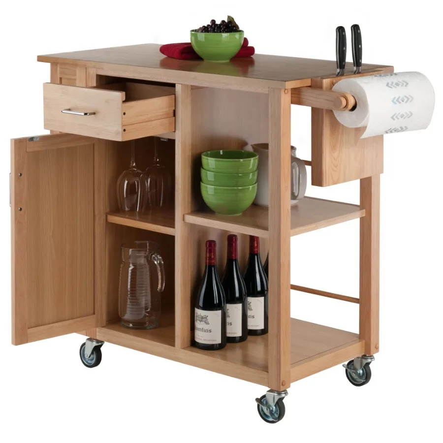 

Douglas Utility Kitchen Cart; Natural
