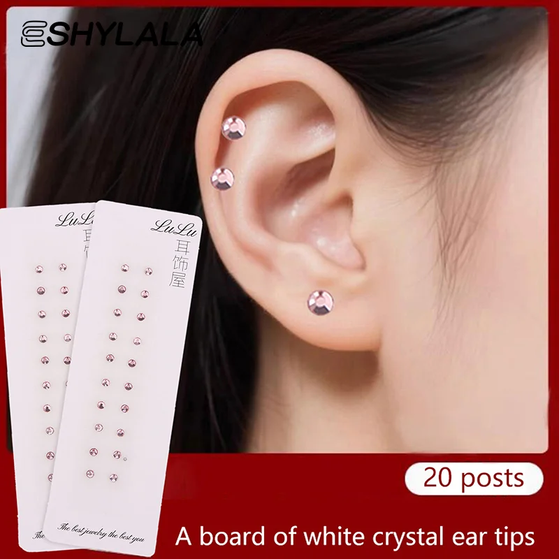 20/100 Patches Gold Silver Color Ear Point Stickers Ear Pressure Stick Acupuncture Auricular Ear Stickers Massage Stickers