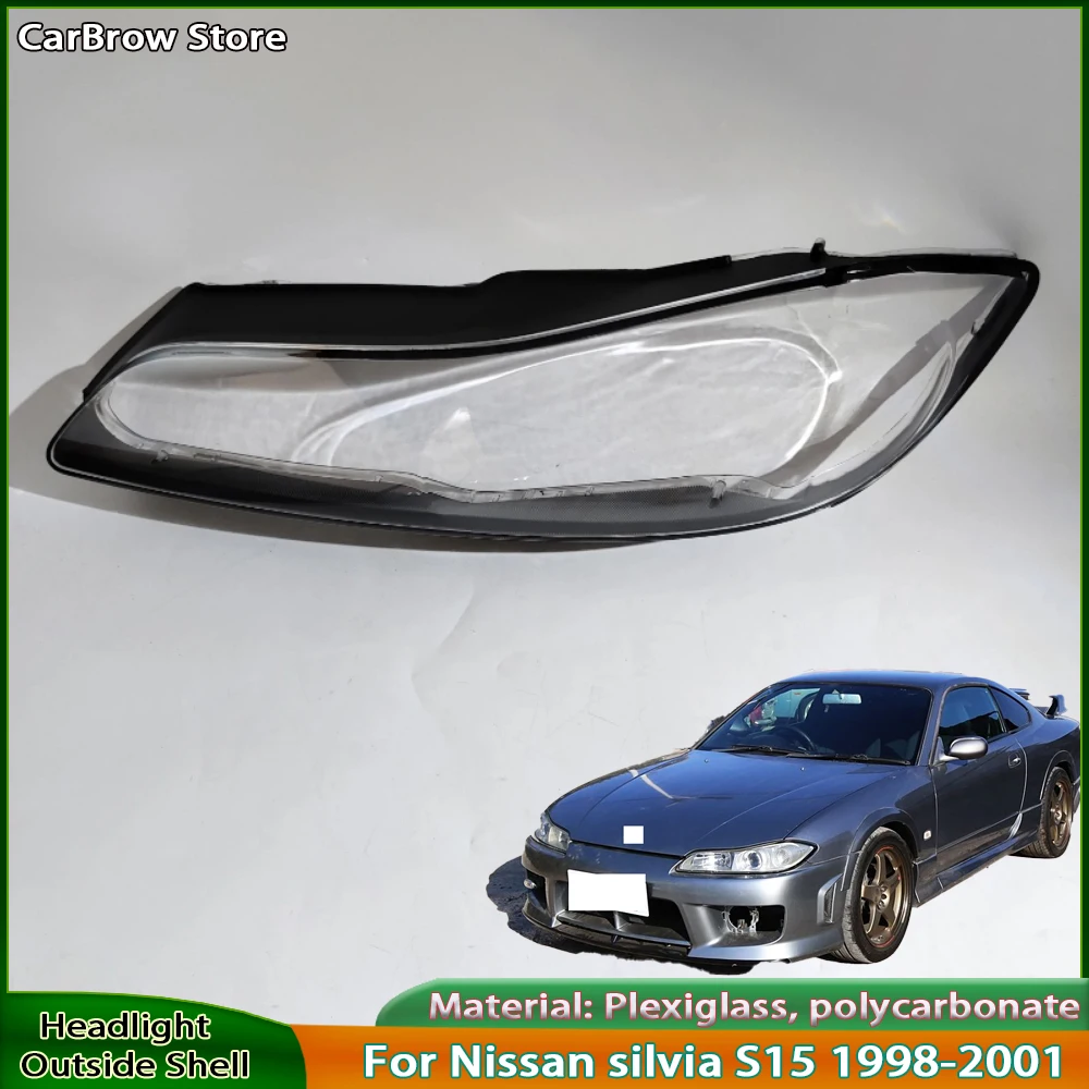 

Передний фонарь автомобиля, прозрачный корпус, корпус фары для Nissan Silvia S15 1998, 1999, 2000, 2001, крышка объектива в сборе