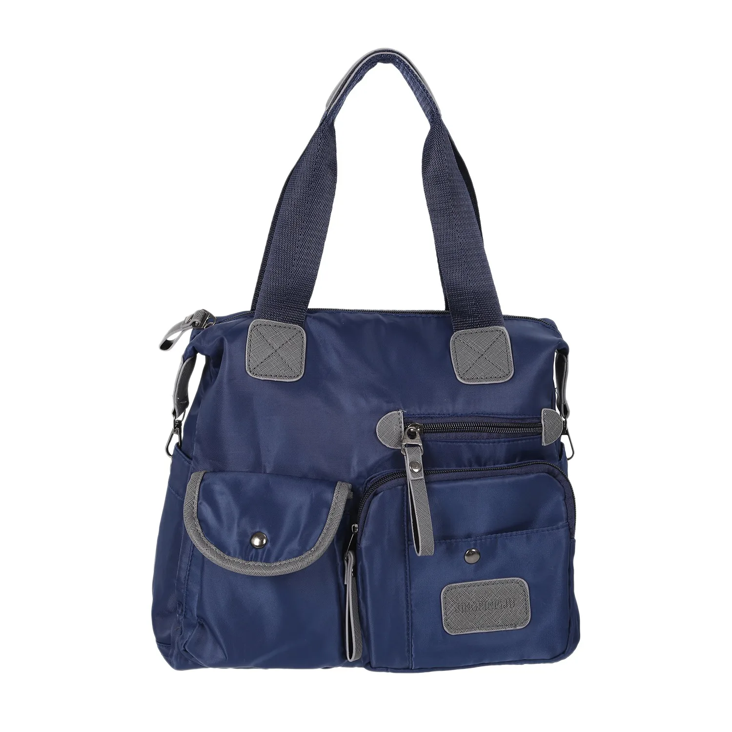 blue New Ladies Fashion Waterproof Oxford Tote Bag Casual Nylon Shoulder Bag Mummy Bag Large Capacity Canvas