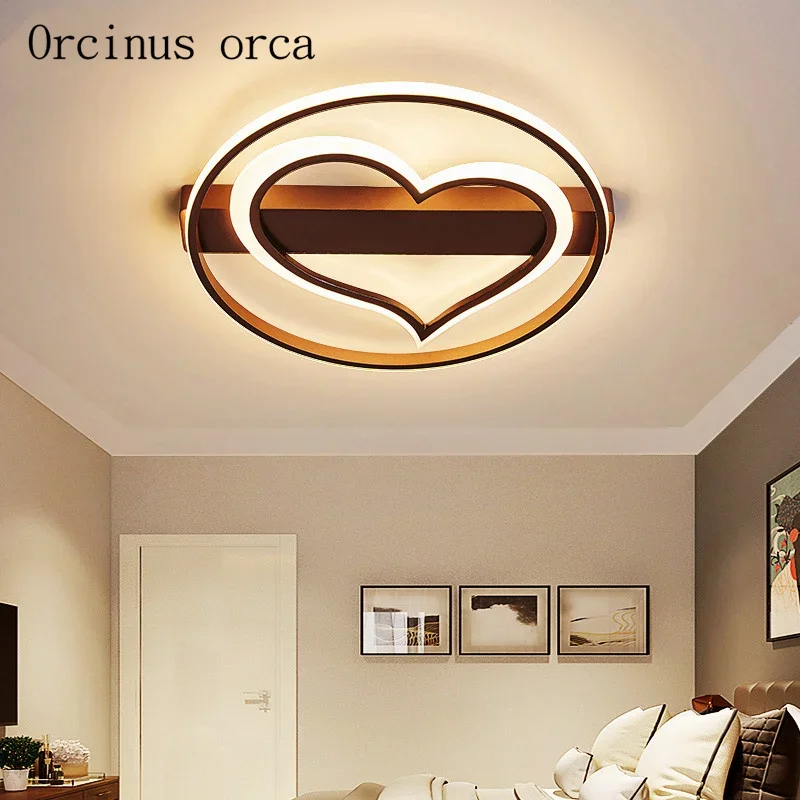 Nordic Modern Simple LED Love ceiling lamp Girl Bedroom Restaurant Children Room Lighting Fashion Simple White ceiling lamp