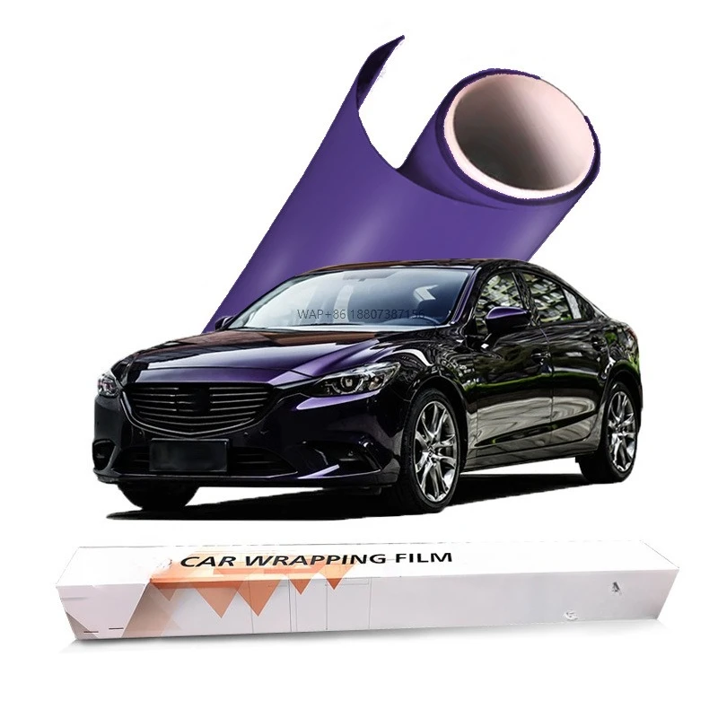 

Car Wrap Vinyl Car Body Stickers Film Color Change Glossy TPU Venetian Purple for Vehicle Car Wrapping