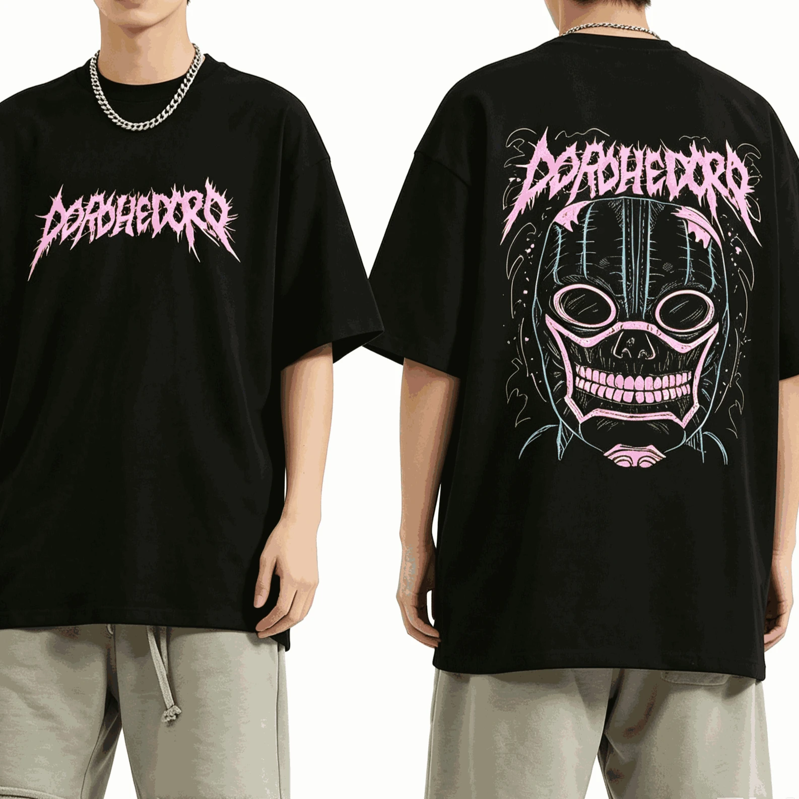 2026 Heißer Verkauf Dorohedoro Kaiman Anime Welcome To Chaos Doro T-Shirt Hip-Hop Streetwear T-Shirt Trendiges Streetwear für Alltagslooks