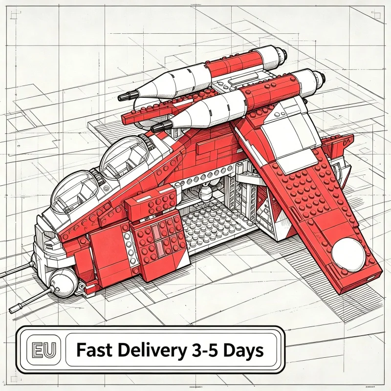 1083db-os Sci-fi Támadó Harci Repülőgép Modell Építő Tégla Készlet DIY Összeszerelési Készlet