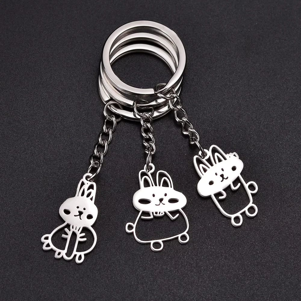 Diamon Custom Children's Drawing Hand-Painted Necklace Bracelet Keychain Stainless Steel Kids Family for Woman Baby Jewelry Gift view 4