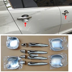 abs car door handle bowl trims for kia sportage 2011 2012 2013 2014 2015 2010 accessories chrome 3 r sl protector decoration kit