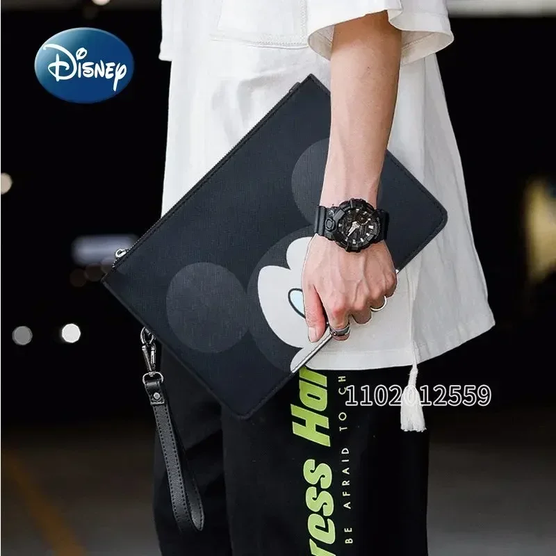 Disney Mickey New Men\'s Handbag Cartoon Men\'s Bag Luxury Brand Women\'s Handbag Large Capacity High Quality Storage Coin Wallet