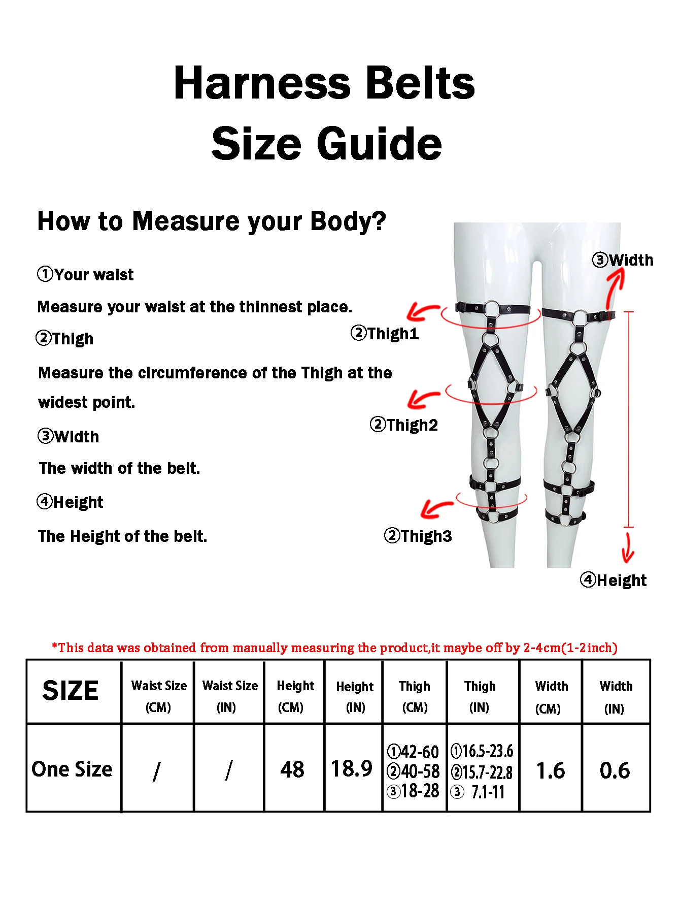 Frauen Mode Gürtel Korsett Gürtel Street Style PU Leder Dessous Brust Harness Punk Leder Gürtel Gothic Zubehör Kleidung – Detail 4