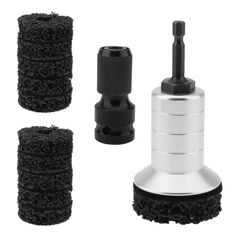AB61-Auto Wheel Hub Brush Car Wheel Stud Cleaner Grinder For Electric Drill Impact Wrench Quick Rust Removal Polishing Tool