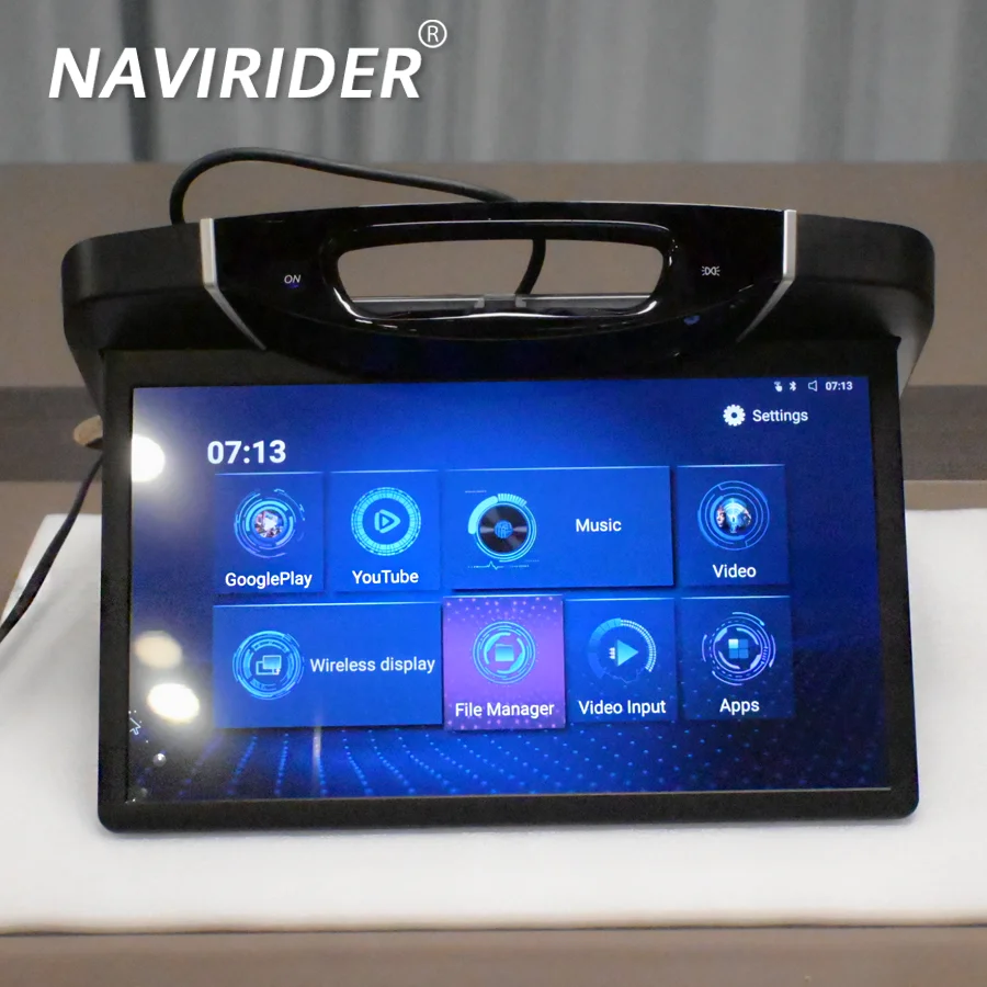 S For Mercedes Benz V260 V260L V-class 15.6'' Android Roof Screen Ceiling Monitor Video Player Mirror Link Remote Control 3+32GB