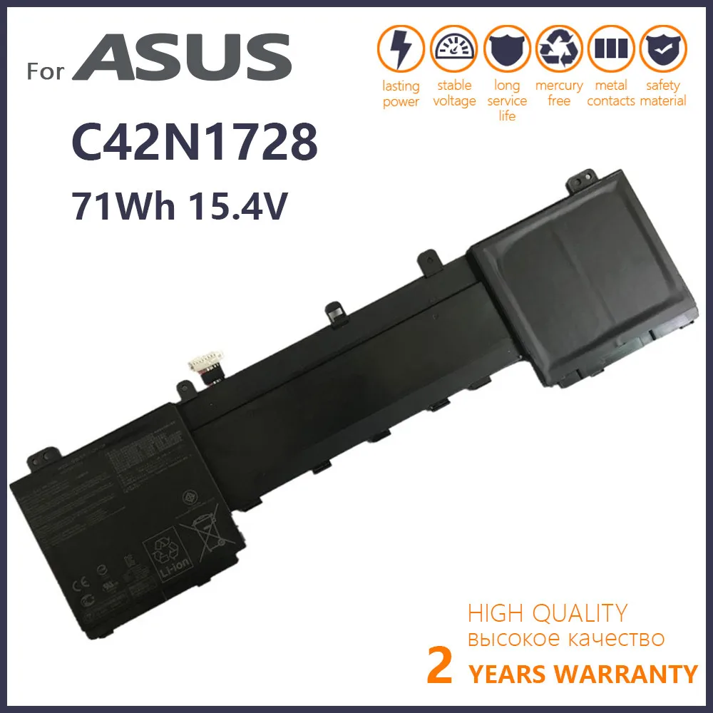 

Genuine C42N1728 Laptop Battery For Asus ZenBook Pro UX550GE-E2019T,BN005R UX580GD-BN060T,BN085T U5500 UX550GD UX580GE 4ICP5/41