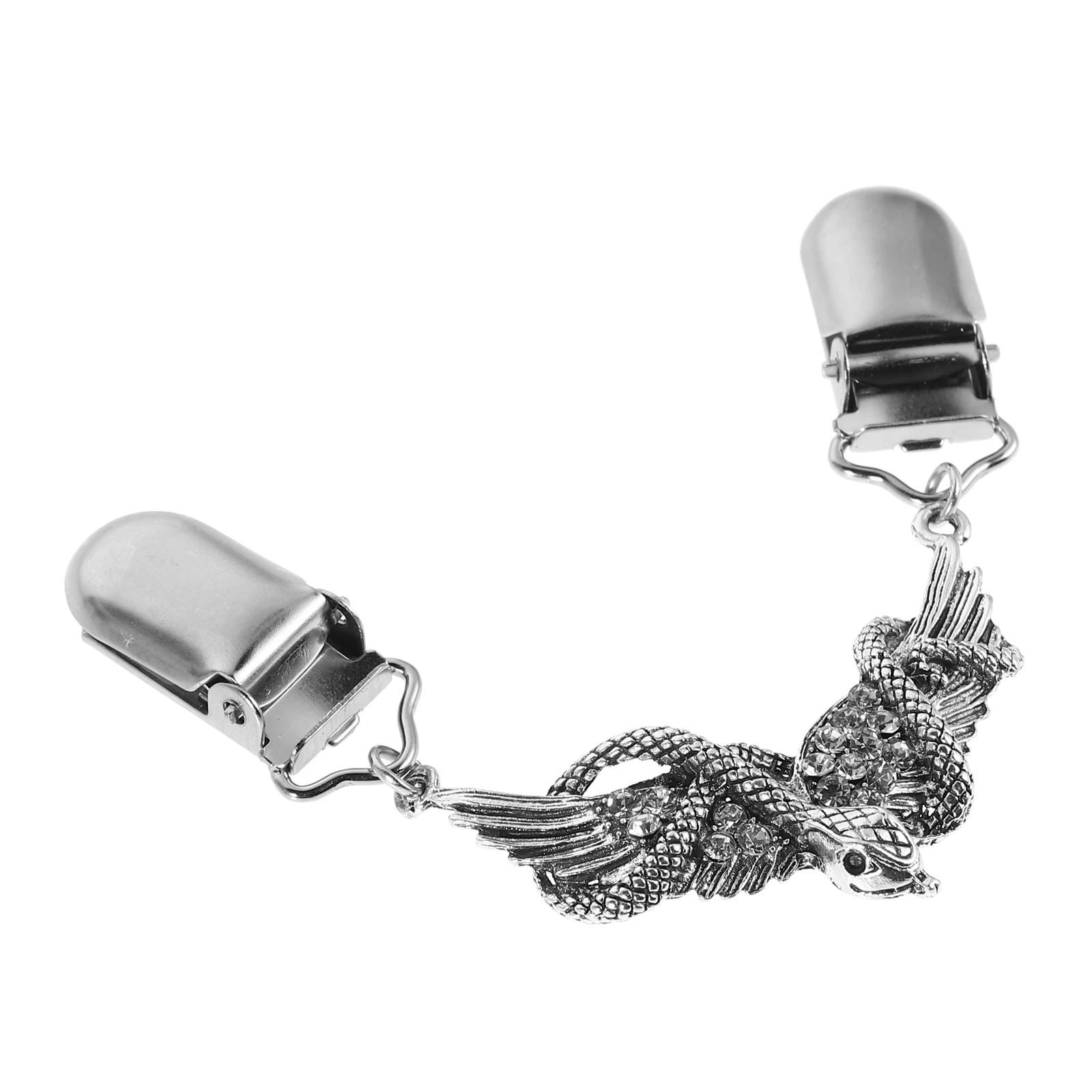 الماس في سترة كليب مشد للخصر مقاطع الزخرفية مشبك سبيكة المشدود حجر الراين ثعبان الجناح المرأة وشاح شال فستان