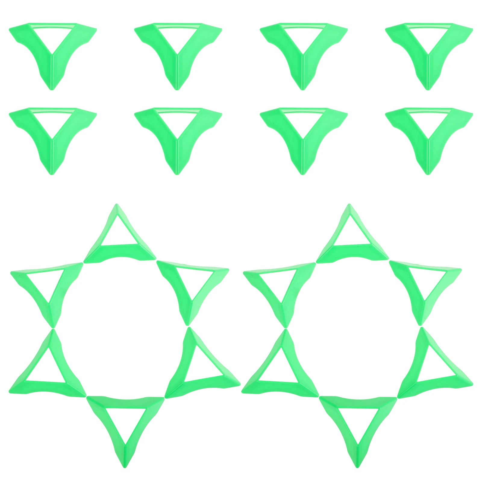 แท่นวางทรงลูกบาศก์ฐานสามเหลี่ยมหลากสี 20 ชิ้น ใช้งานได้หลากหลายสำหรับวางลูกบาศก์ โทรศัพท์ แท็บเล็ต งานฝีมือประณีต