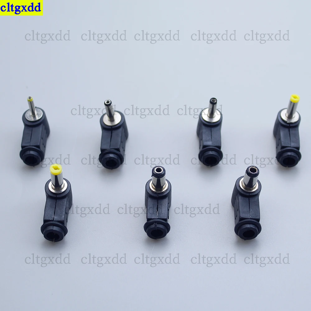 Cltgxdd 5 шт. 2,5x0.7/5.5x2.5/5.5x2.1/4.8x1.7/4.0x1.7/3.5x1.35/3.5x1,1 мм Штекерный разъем питания постоянного тока угол 90 L-образный штекер