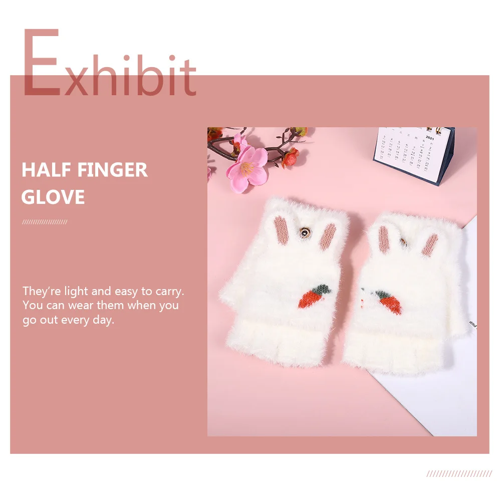 

Winter Gloves for Cold Hands Cartoon Handheld Finger-covering Imitation Toddler