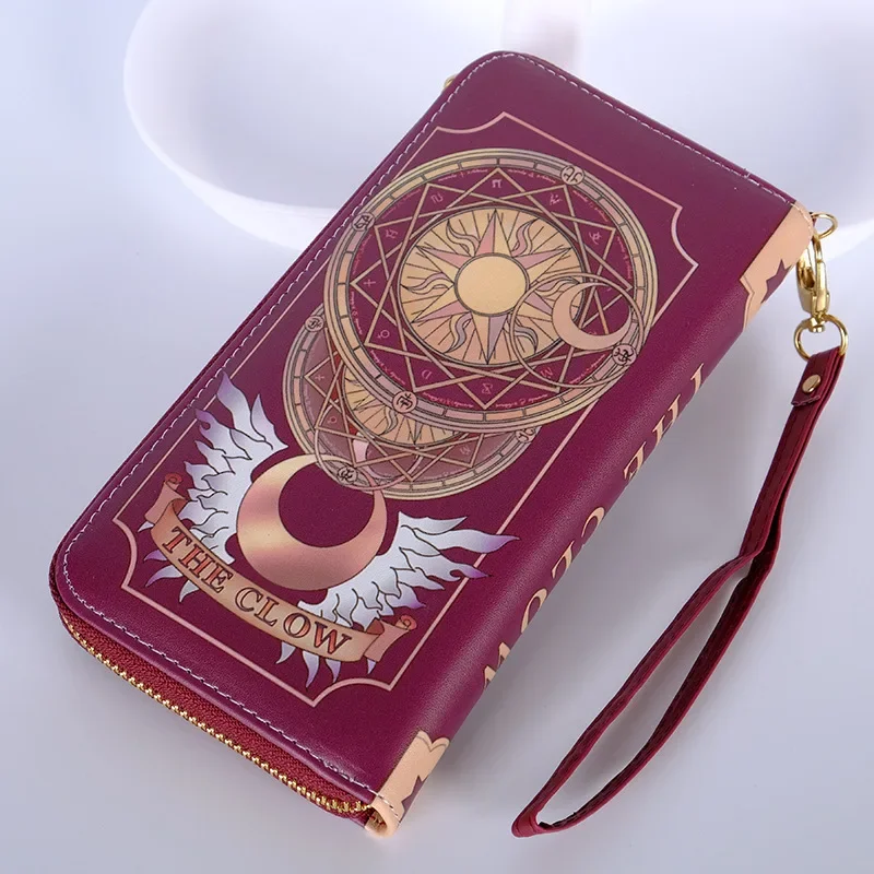 Anime Cardcaptor Sakura Clow Card wallet Model KINOMOTO SAKURA Card captor Sakura Cards Tarot coin purse Gift