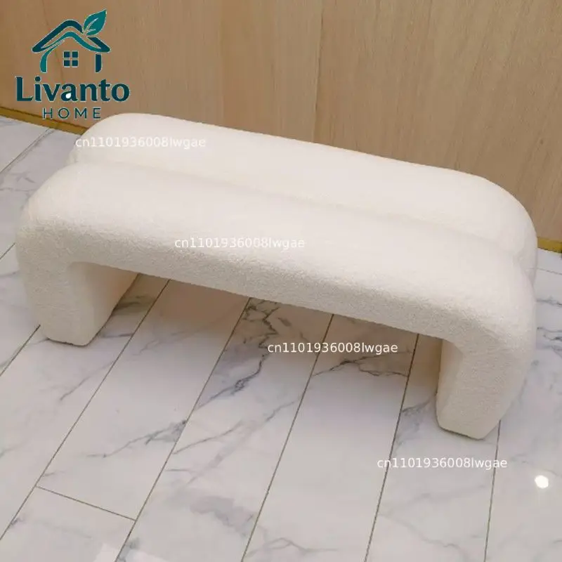 

Light Luxury Porch Footstool Entrance Door Shoe Changing Simple Bedroom Bed End Long Bench Living Room Home Sofa Stools