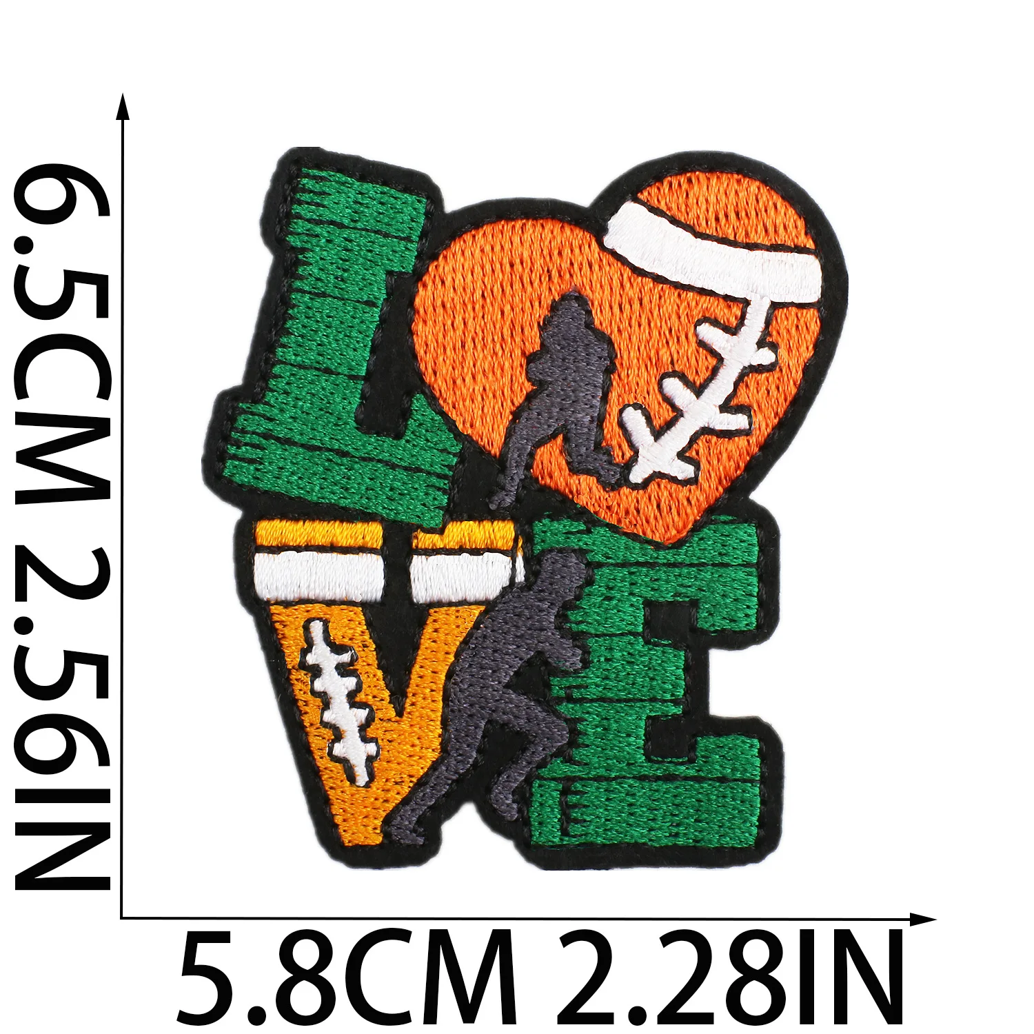 New Arrivals 1pcs Patch Rugby Stickers Iron On Patches for Clothing Sewing Embroidery Fusible Applique Badge Decoration Stripes