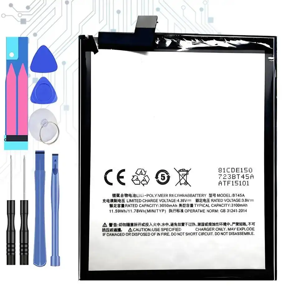 

Аккумулятор для Meizu Meizy Meilan U10 U20 BU10 BU15/MX4 MX5 MX6/pro 5 6 7 plus/Note5 Note 5 Аккумулятор BT40 BT41 BT51 BT56 BT65M BA621