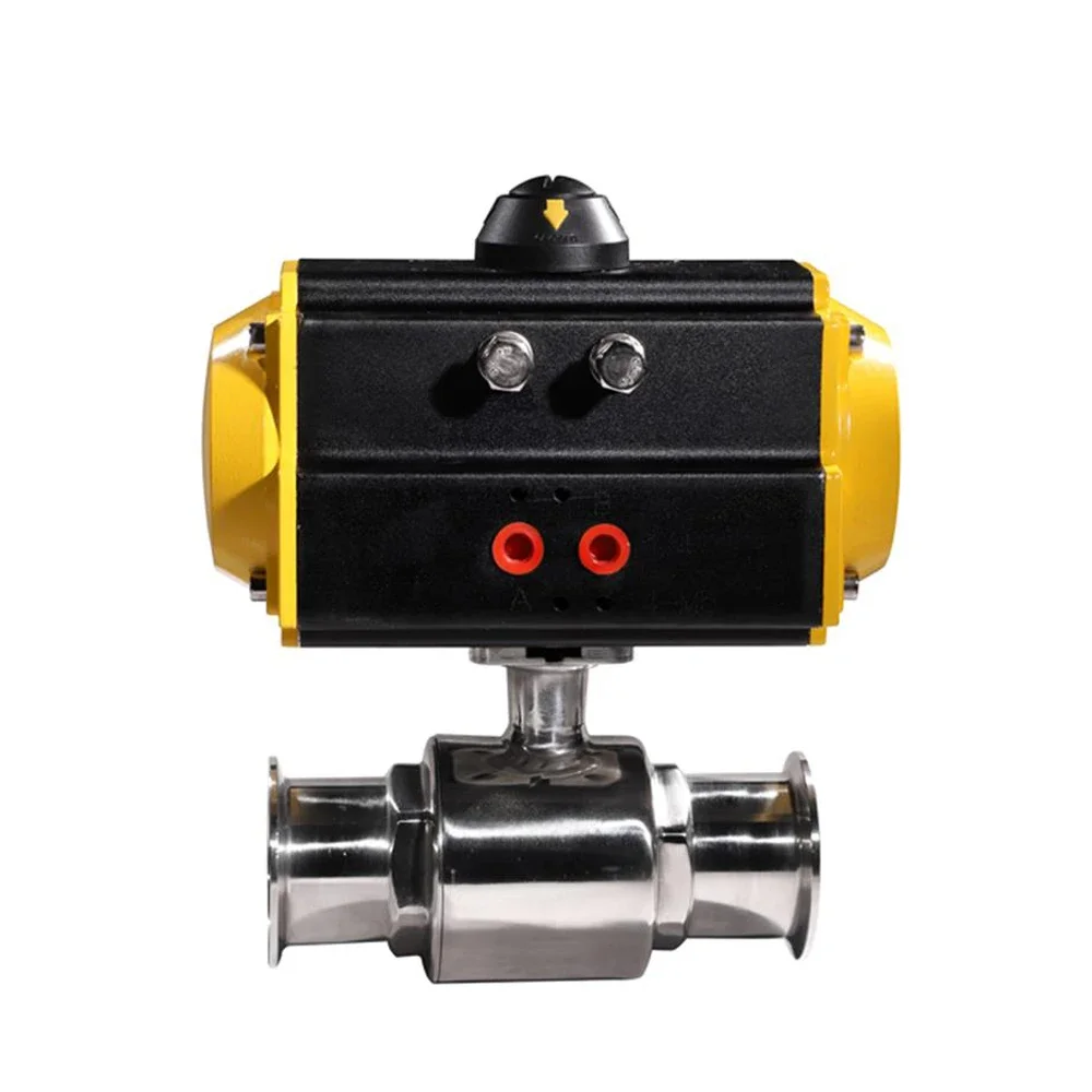 

COVNA 1/2 inch High Temperature Stainless Steel Double Acting Pneumatic Actuator Sanitary Ball Valve