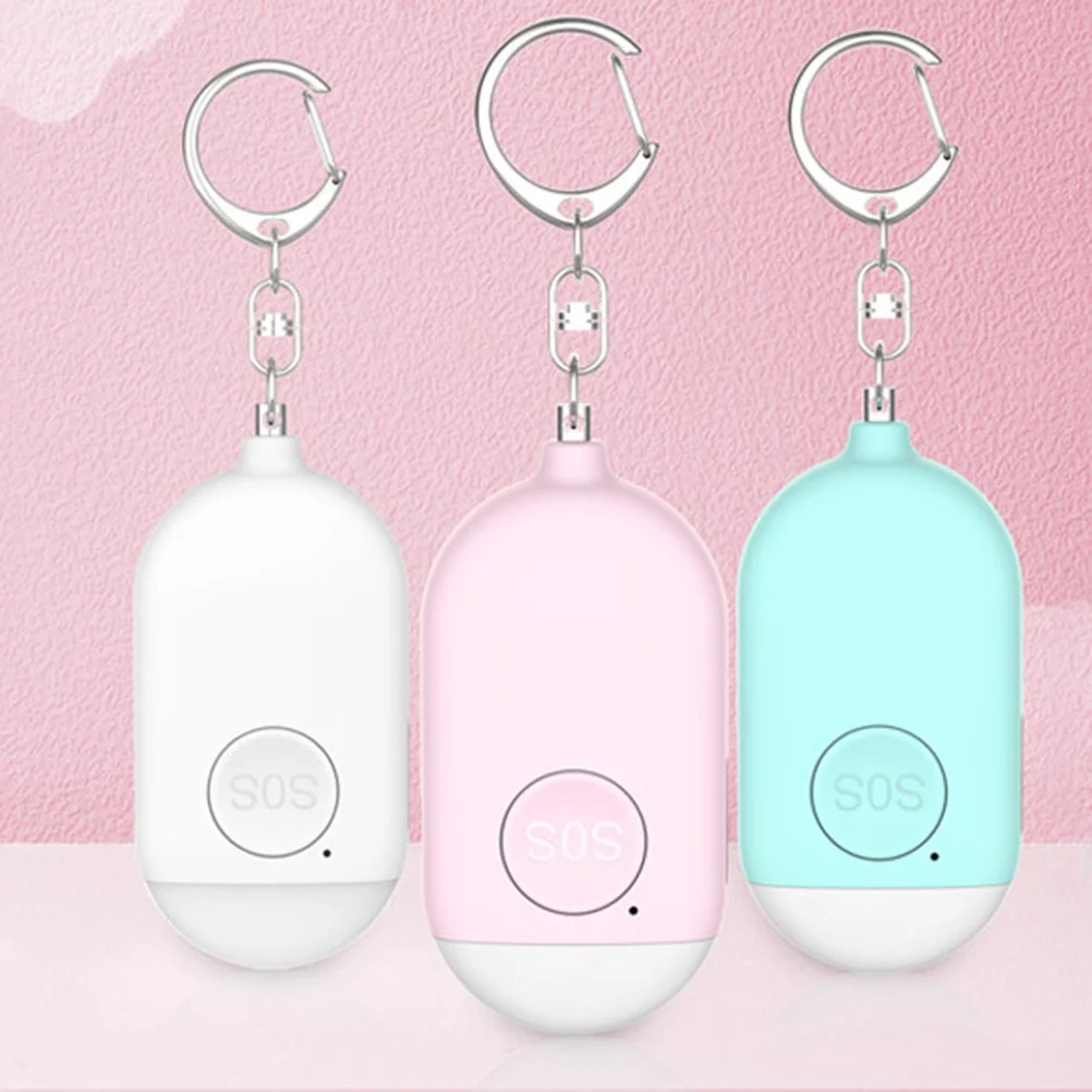 جهاز إنذار صغير آمن وخفيف الوزن للطوارئ للركض والعمال الليلي والنساء، إنذار طوارئ أبيض
