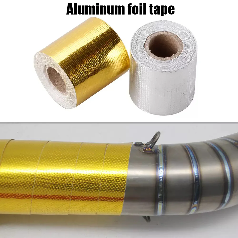 

Automotive intake pipe aluminum foil insulation tape sound insulation cotton wrapping cloth heatresistant clothtape selfadhesive