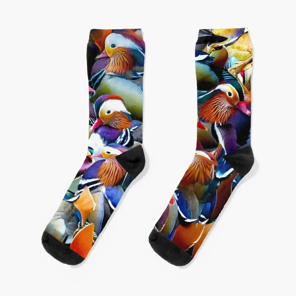 

Mandarin Ducks Socks Climbing soccer anti-slip Men Socks Luxury Brand Women's