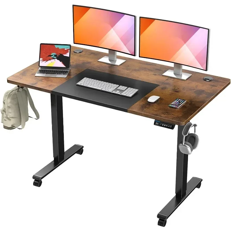 

Sit-stand Desk with Memory Controller, Ergonomic Standing Desk with Splicing Board, Computer Workstation,