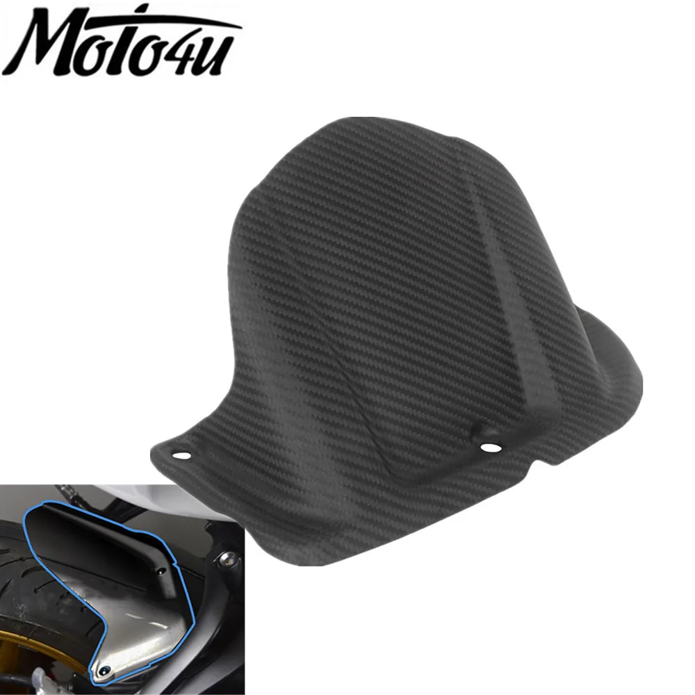 MOTO4U 100% Carbon Fiber Rear Tire Hugger Twill Mudguard Fender Cowl 1PC Motorcycle Modification For Yamaha FZ-1/FZ-8 2011