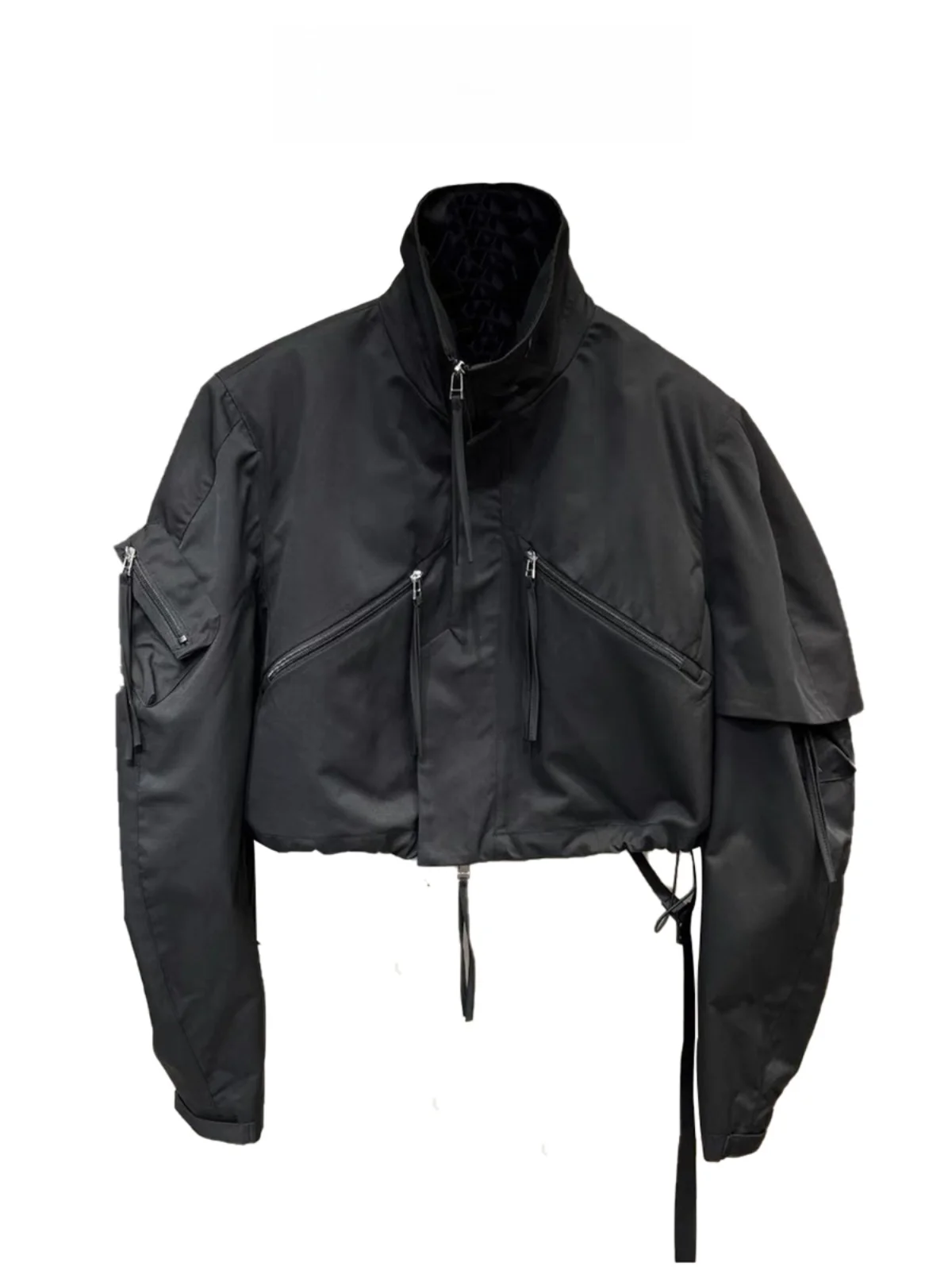 Women's Short American Style Baseball Jacket  Coat Zipper Closure Workwear Top Color Block Commute Style Loose Fit
