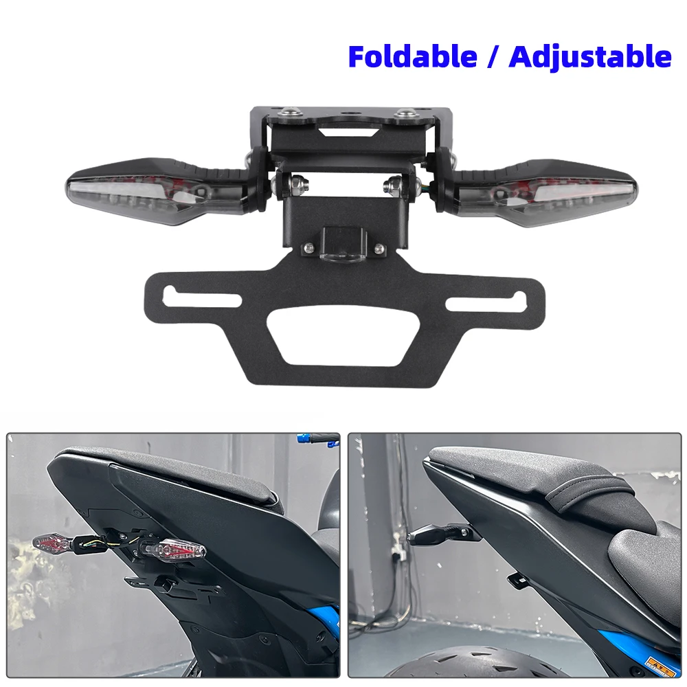 2024 GSX 8S Tail Tidy Fender Eliminator Kit For Suzuki GSX-8R GSX-8S GSX8R GSX8S 2025 License Plate Bracket LED Brake Signals