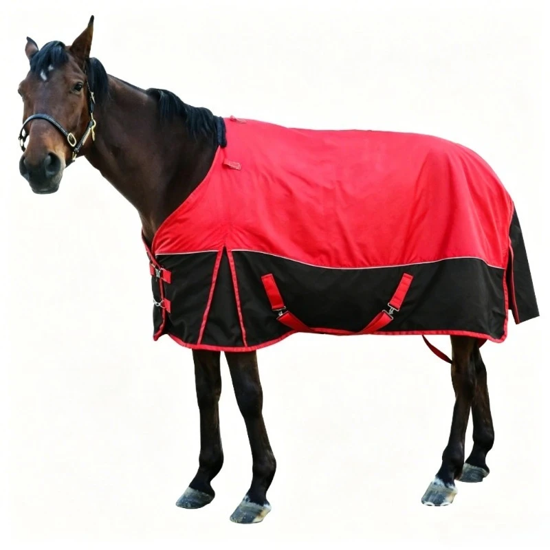 Winter Padded Horse Rug Spliced Equine Blanket Warm Horse Cover for Pony Cold Weather Horse Protection