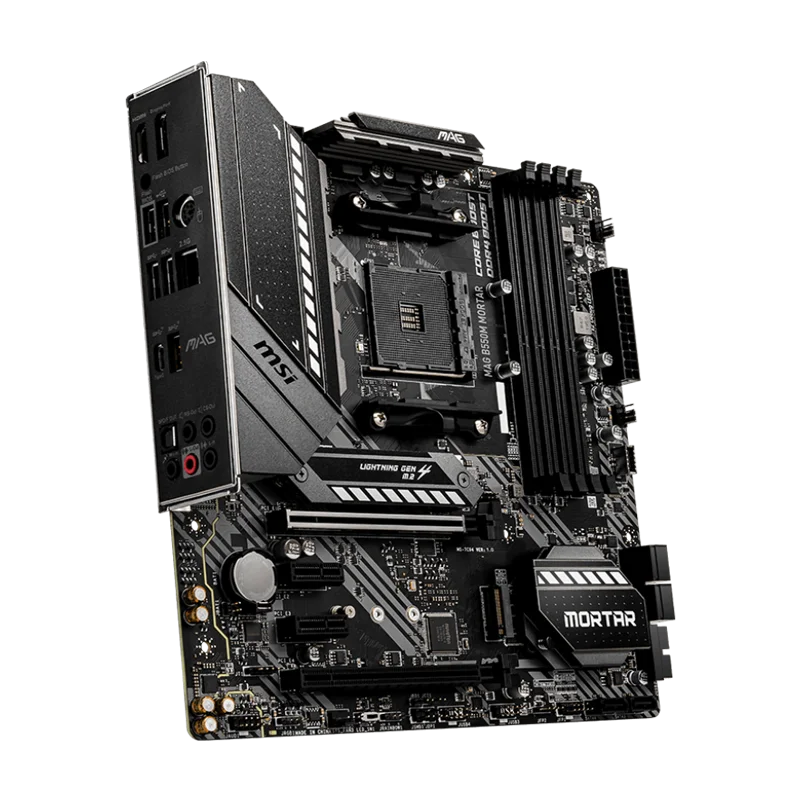 MSI AM4 AMD Micro ATX Motherboard MAG B550M MORTAR AM4 AMD B550 Micro ATX AMD Motherboard