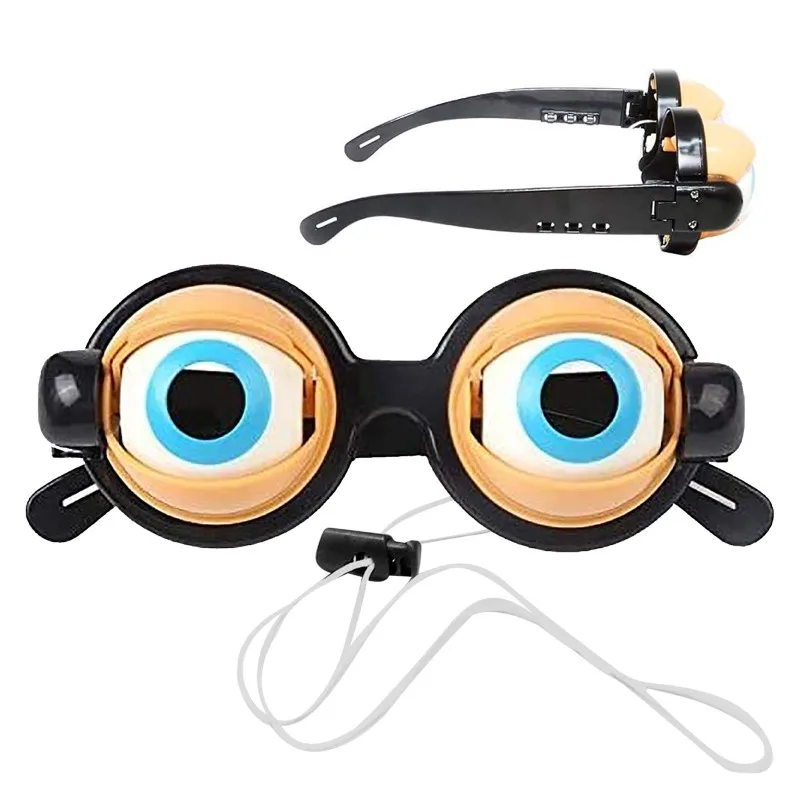 Crazy Eye Blink Funny Glasses Kids Party Glasses Eye Ball Creative Prank -