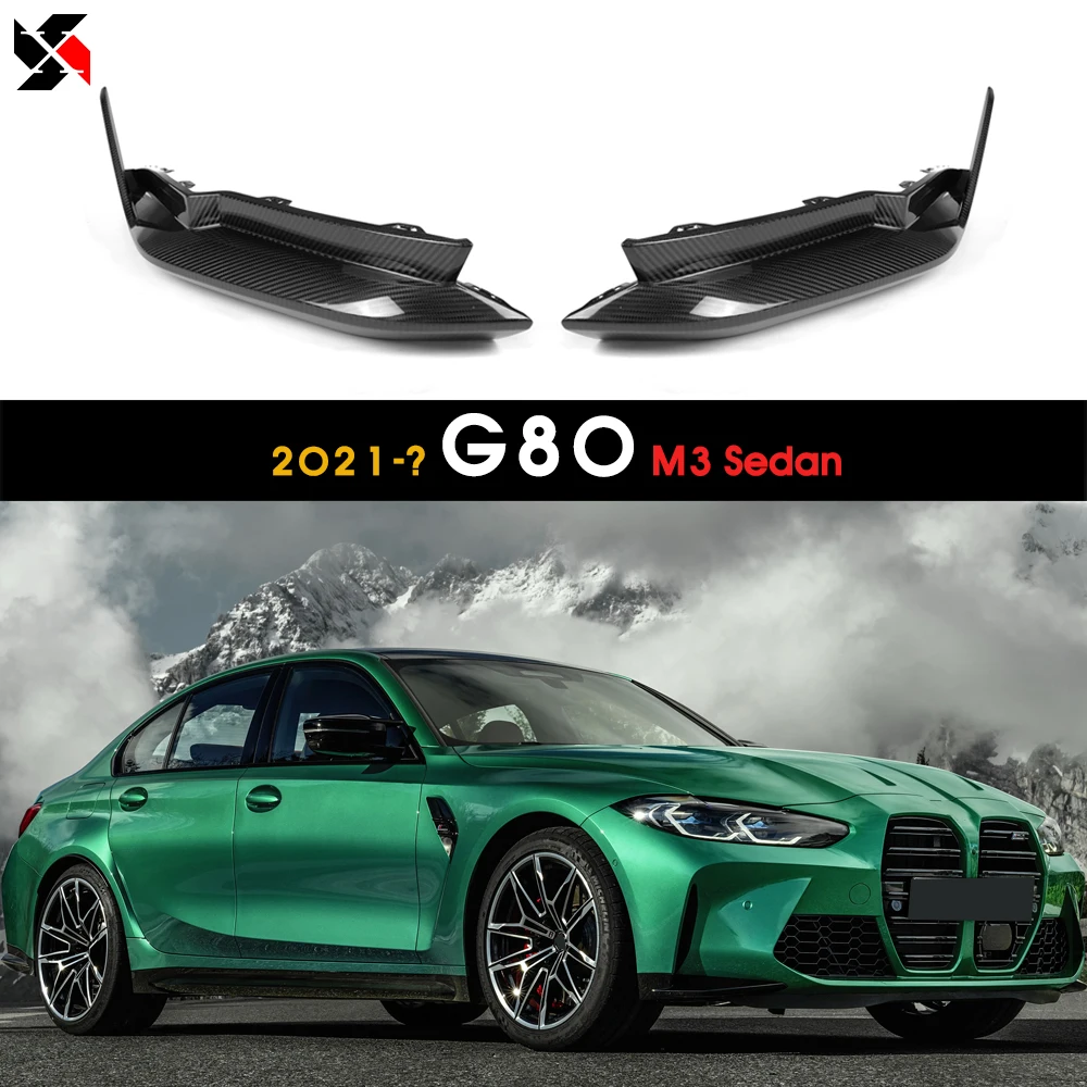 

Dry Carbon Fiber Car Styling Rear Bumper Lip Diffuser Splitters For BMW G80 M3 Sedan 2020+ Rear Splitter Replacement Accessories