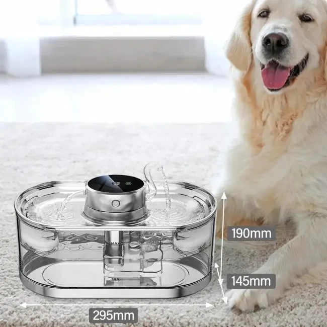 Smart Dog Cat 3l Water Bowl U Disk Charging Automatic Silent Pet Water Dispenser Filter Cat Fountain Pet Drinking