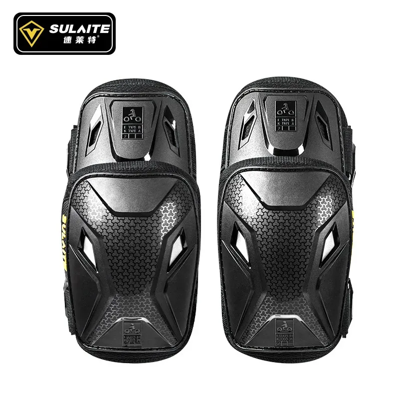 

Дышащие мотоциклетные наколенники из ТПУ — регулируемые ремни и ветрозащитная подкладка, удобный год для байкеров мужчин/женщин