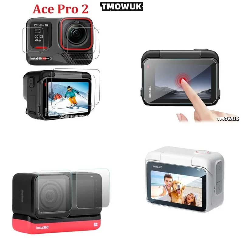 

Hard Tempered Glass LCD Display Screen Protector + TPU Soft Lens Film Cover For Insta360 GO 3S Action Camera GO3S Case Accessori