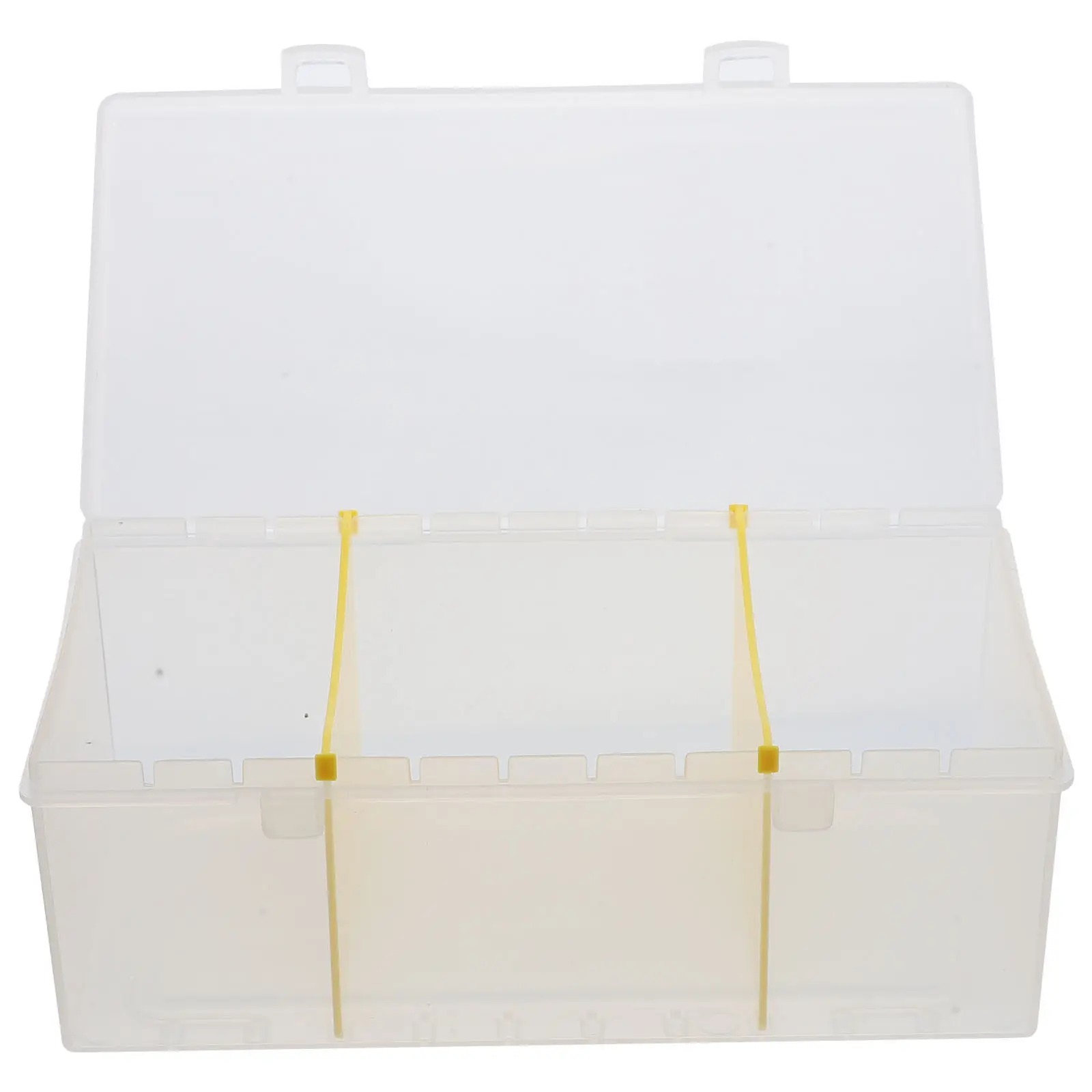 Business Card Organizer Box Transparent Desktop Storage Box Multi-Function Card Holder Portable Office Cards Container Name