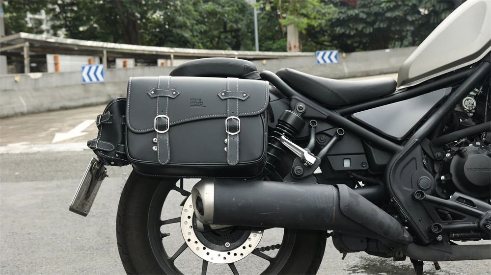 Motorcycle Saddlebag For CMX500 Side Saddle Bag PU Waterproof Saddlebags For Honda Rebel CMX500 250 300 350 500 1100 For Yamaha