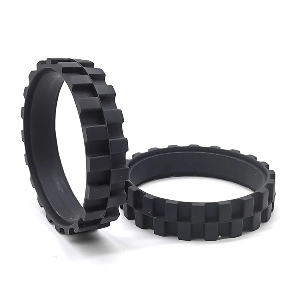 4PCS Black Rubber Tires Wheels Replacement For Roborock S5 S50 S51 S55 Robot Vacuum Cleaner Traveling Spare Parts Accessories
