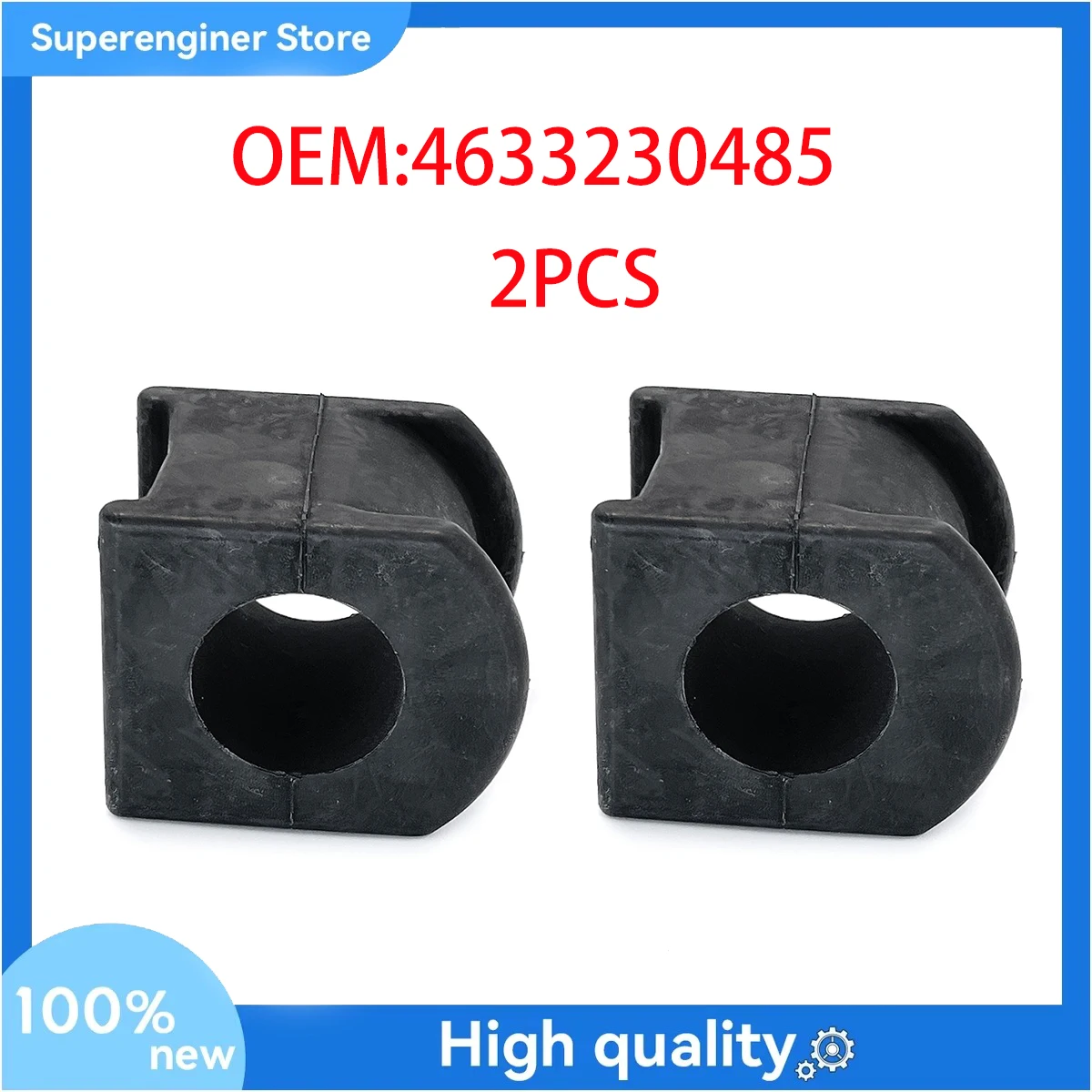 2 PCS Front Suspension Sway Bar Bushing for Mercedes W461 W463 G-CLASS D37.5 4633230485