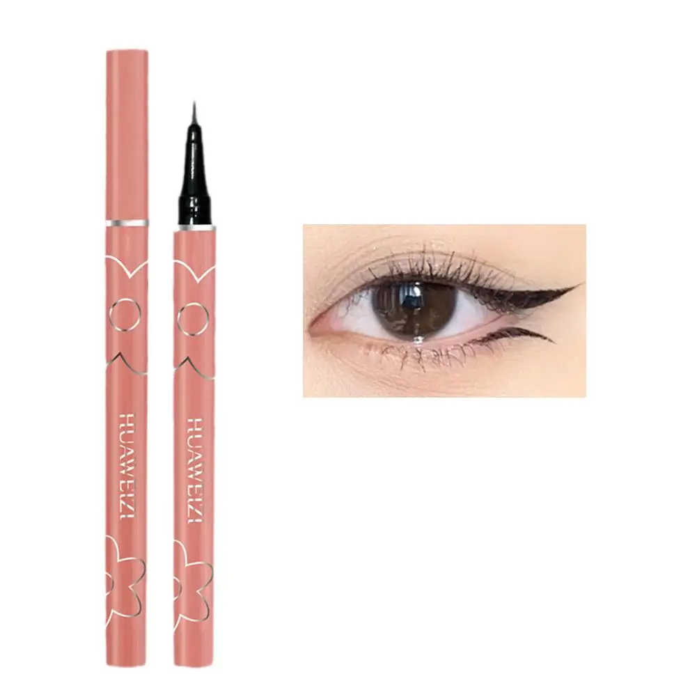 Ultra Fijne Vloeibare Eyeliner Zweetbestendige Sneldrogende, Langdurige Matte Vloeibare Eyeliner Pen Make-Up Oogcosmetica