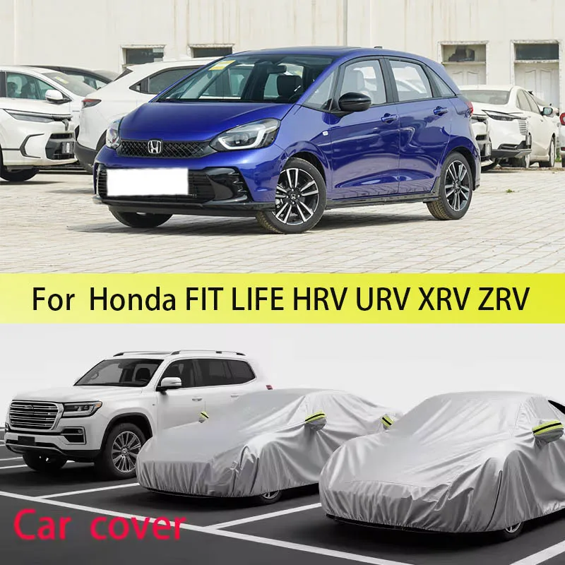 

Car cover for HONDA FIT JAZZ,Life,HRV,URV,XRV, Dust proof car cover, car dust, rain, snow, waterproof tape, reflective strip