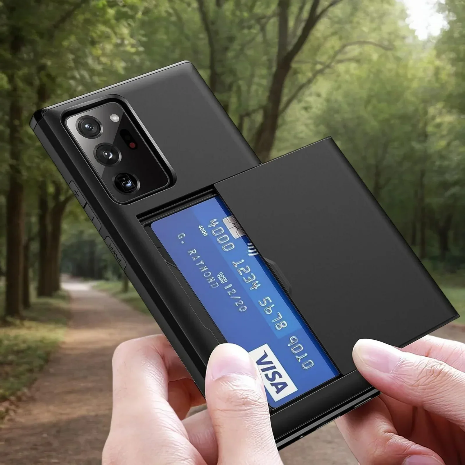 

Business Cases For Samsung Note 20 Ultra Note20 Slide Armor Wallet Card Slots Cover For Galaxy Note 20 20ultra Funda