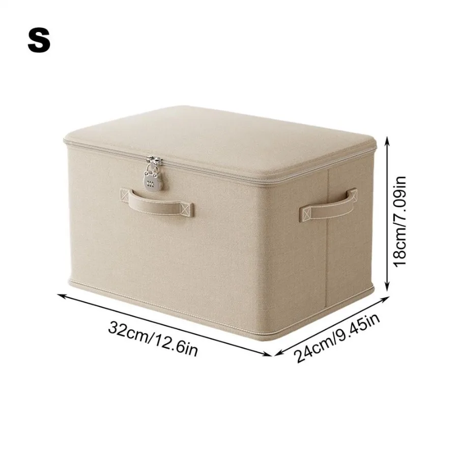 

Lockable Storage Box With Handle Washable Shelf Baskets Stackable Secure Odor Proof Storage Container Locking Organizing Bin