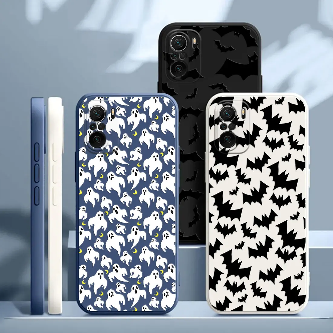 

Ghost Bat Halloween Case For Xiaomi Poco X7 F7 M7 X4 X5 F6 M6 Pro 5G X3 Mi 11 Lite 10T 11T 12T 13T 14T Pro 15 Ultra Phone Cover